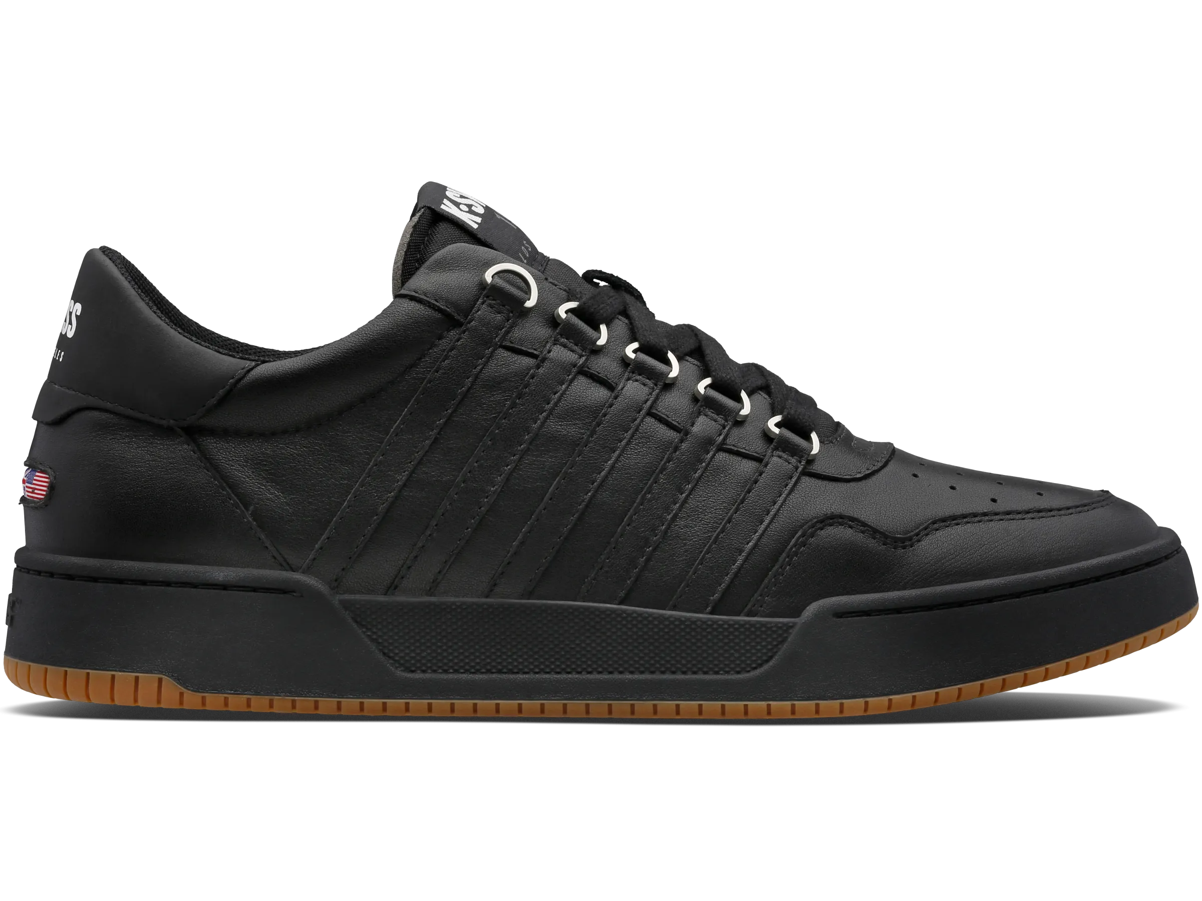 07252-001-M | LAWN COURT LTH | BLACK/BLACK