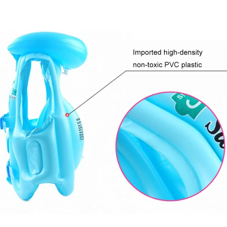 2 PCS B Code Float Inflatable Life Jacket Swimsuit, Size: Medium, Random Color Delivery