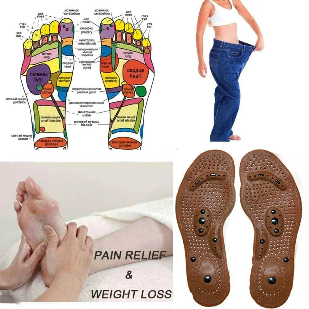 Acupressure Foot Insole - Magnetic Therapy - Stimulates Weight Loss!