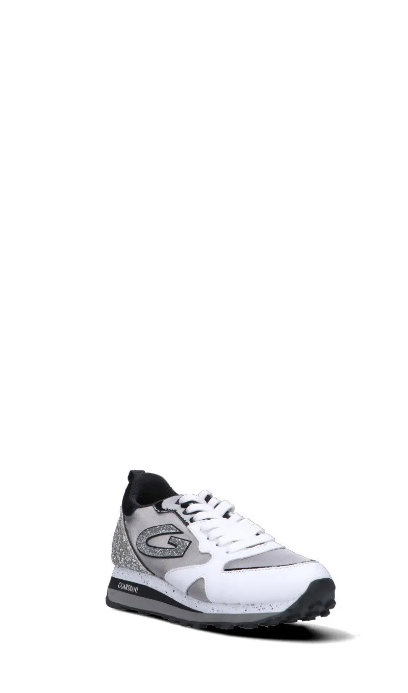 ALBERTO GUARDIANI Sneaker donna bianca/argento in pelle