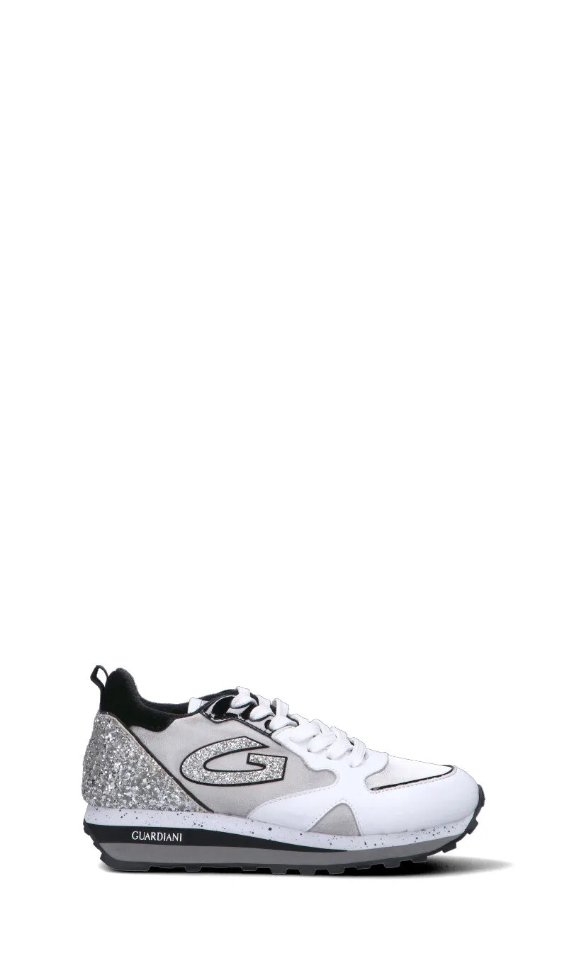 ALBERTO GUARDIANI Sneaker donna bianca/argento in pelle