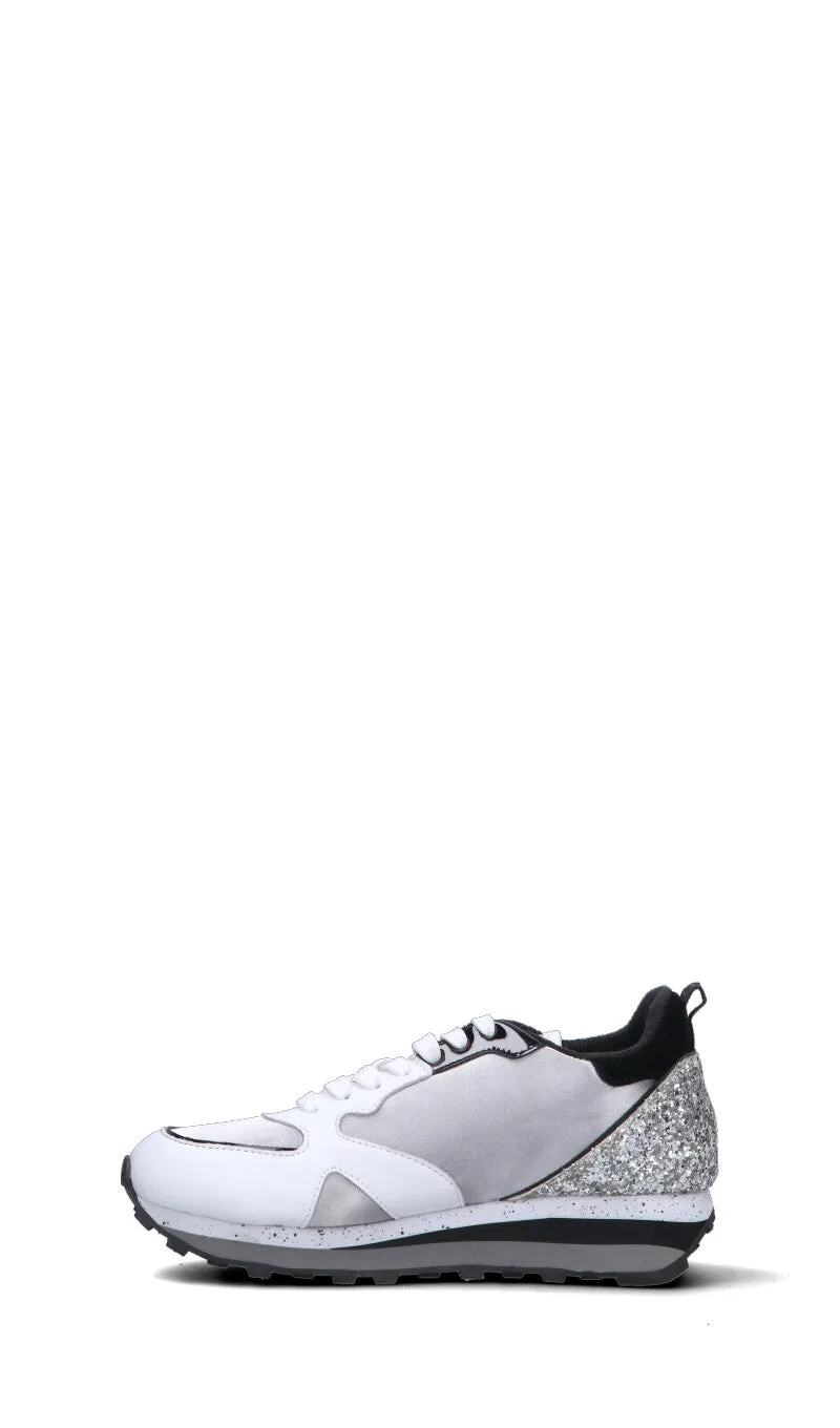 ALBERTO GUARDIANI Sneaker donna bianca/argento in pelle