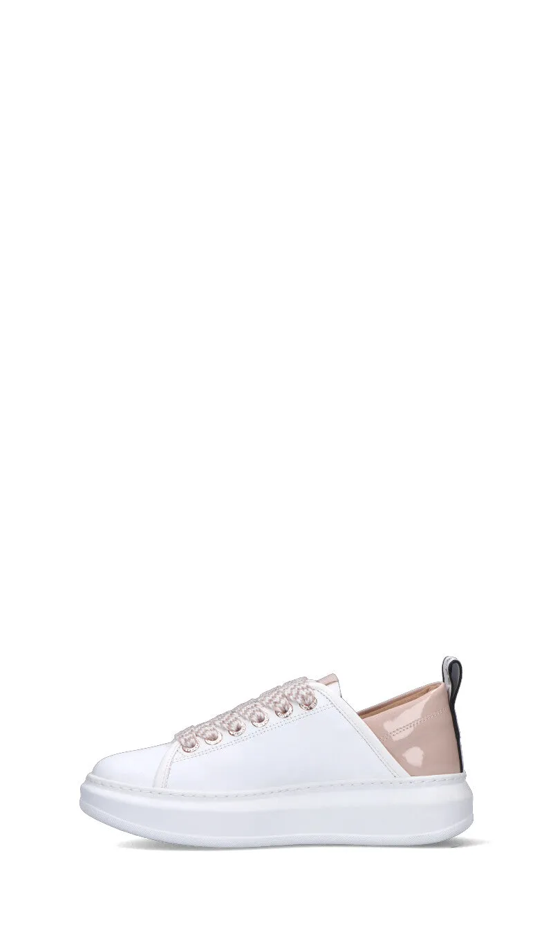 ALEXANDER SMITH Sneaker donna bianca/rosa in pelle