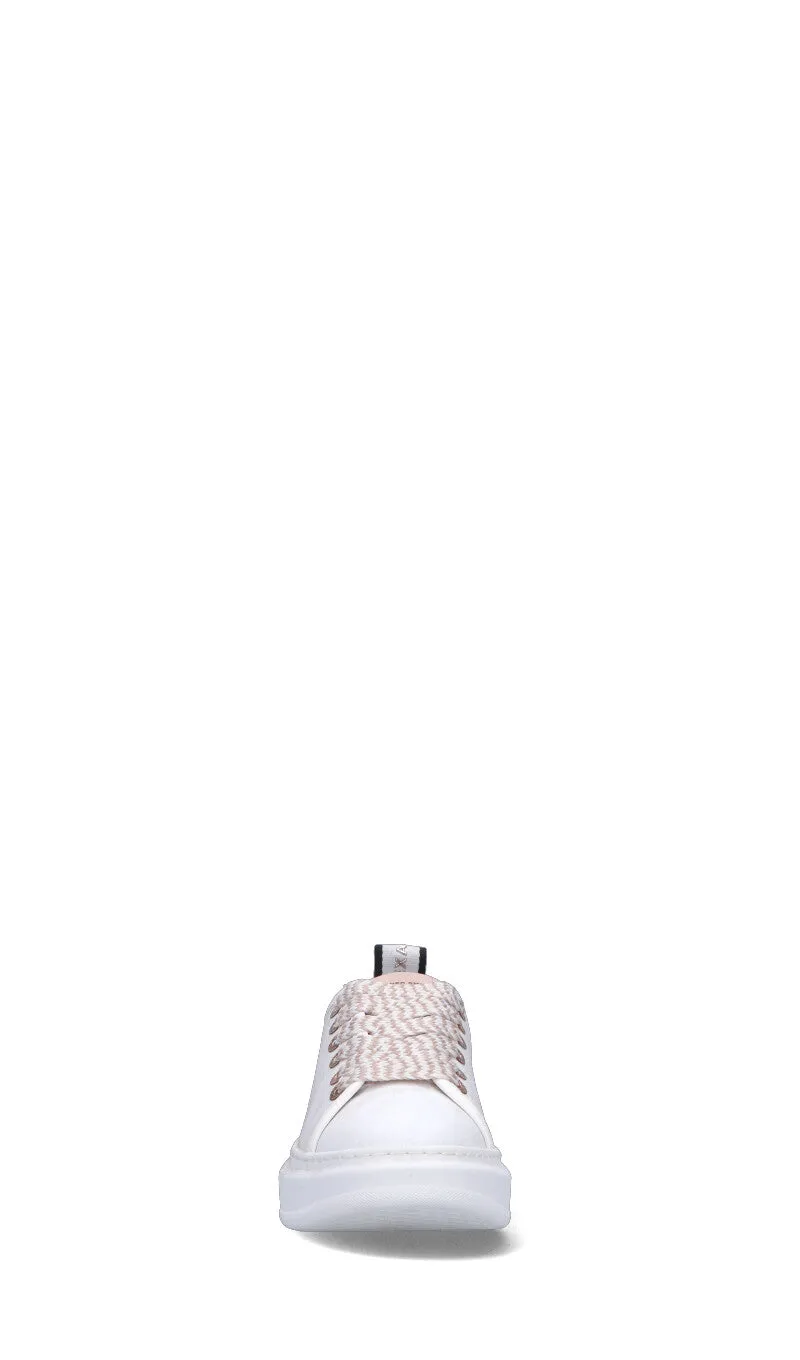 ALEXANDER SMITH Sneaker donna bianca/rosa in pelle