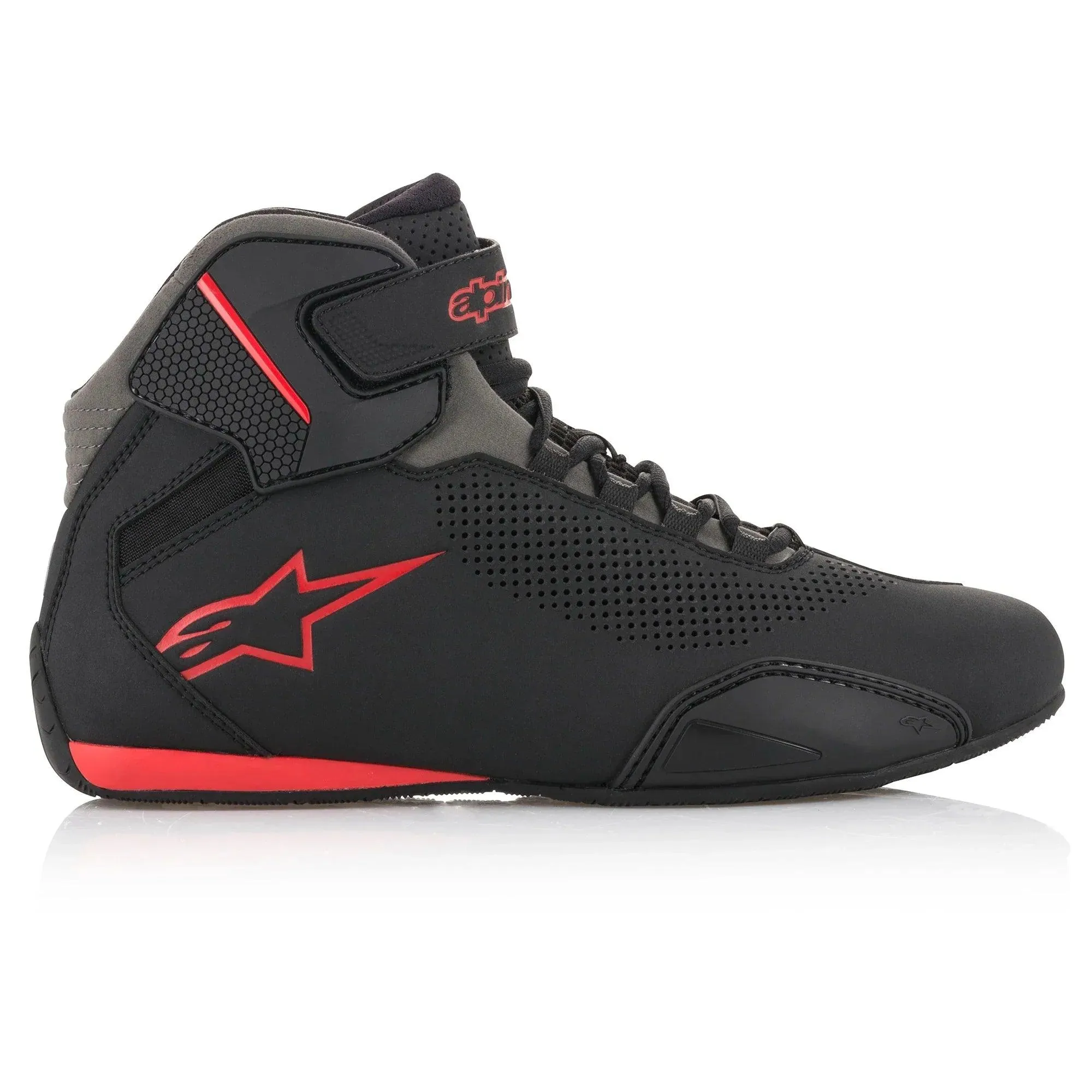 Alpinestars Sektor Vented Black/Gray/Red Shoes
