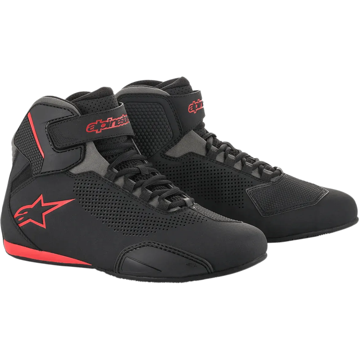 Alpinestars Sektor Vented Black/Gray/Red Shoes