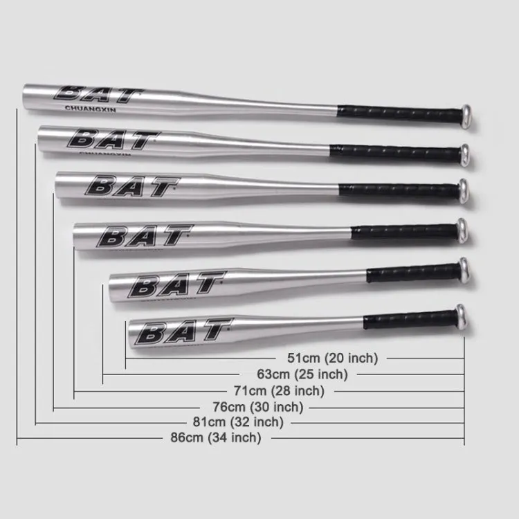 Aluminium Alloy Baseball Bat Of The Bit Softball Bats, Size:32 inch(80-81cm)(White)