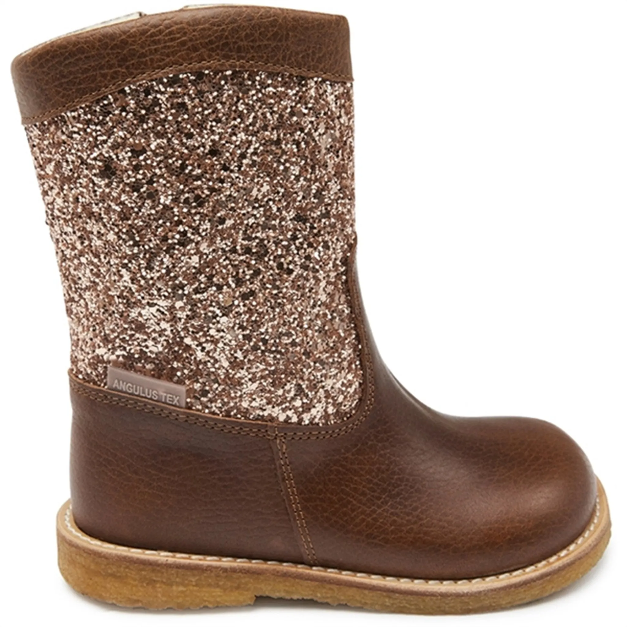 Angulus Tex Boots With Zipper Cognac/Maple