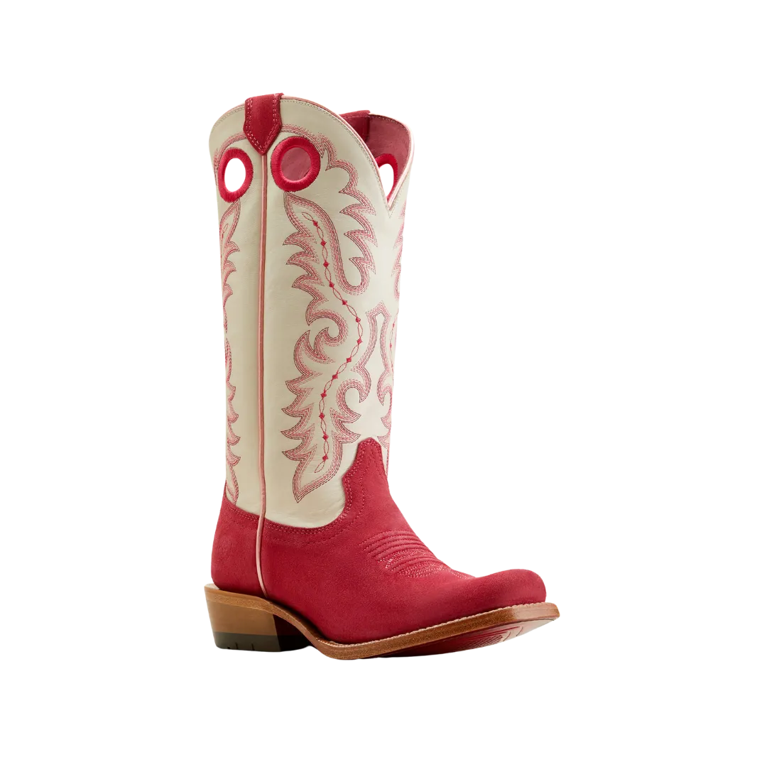 Ariat Women's Frontier Boon Western Deep Azalea Blanco Boots