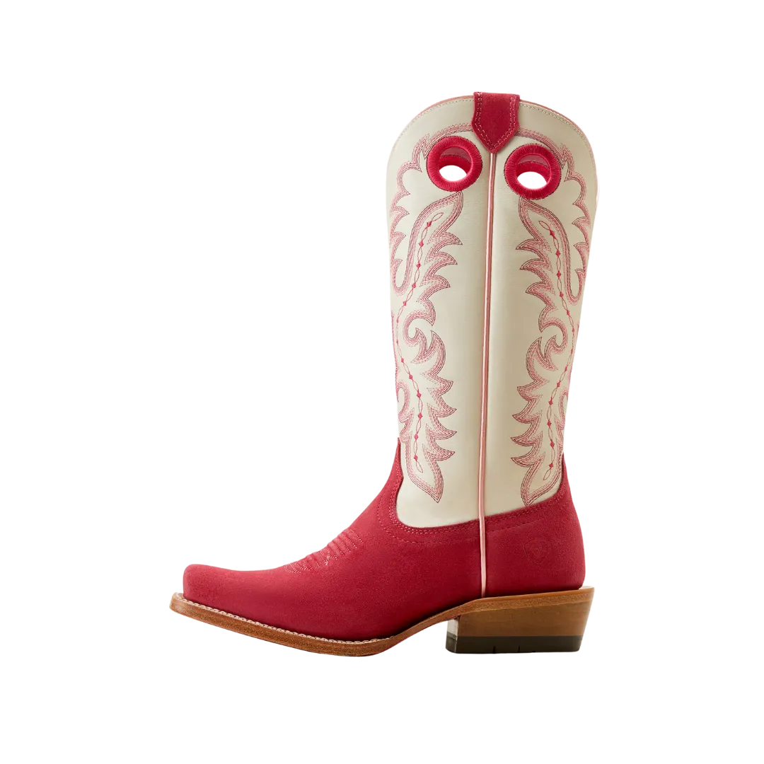 Ariat Women's Frontier Boon Western Deep Azalea Blanco Boots