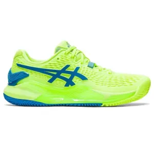 ASICS GEL-RESOLUTION 9 CLAY WOMEN'S ( HAZARD GREEN/REBORN BLUE)