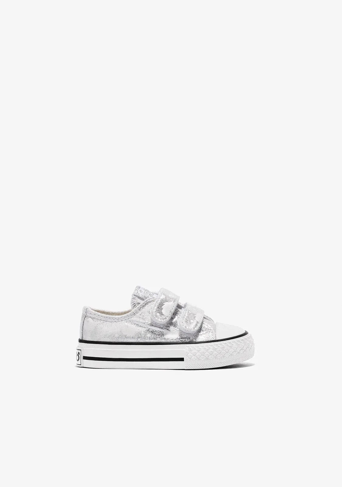 Baby's Silver Glows in the Dark Sneakers Canvas
