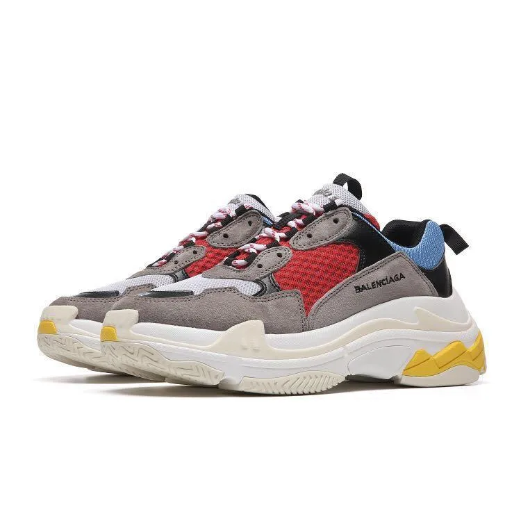 Balenciaga Triple S Gris Rojo Azul
