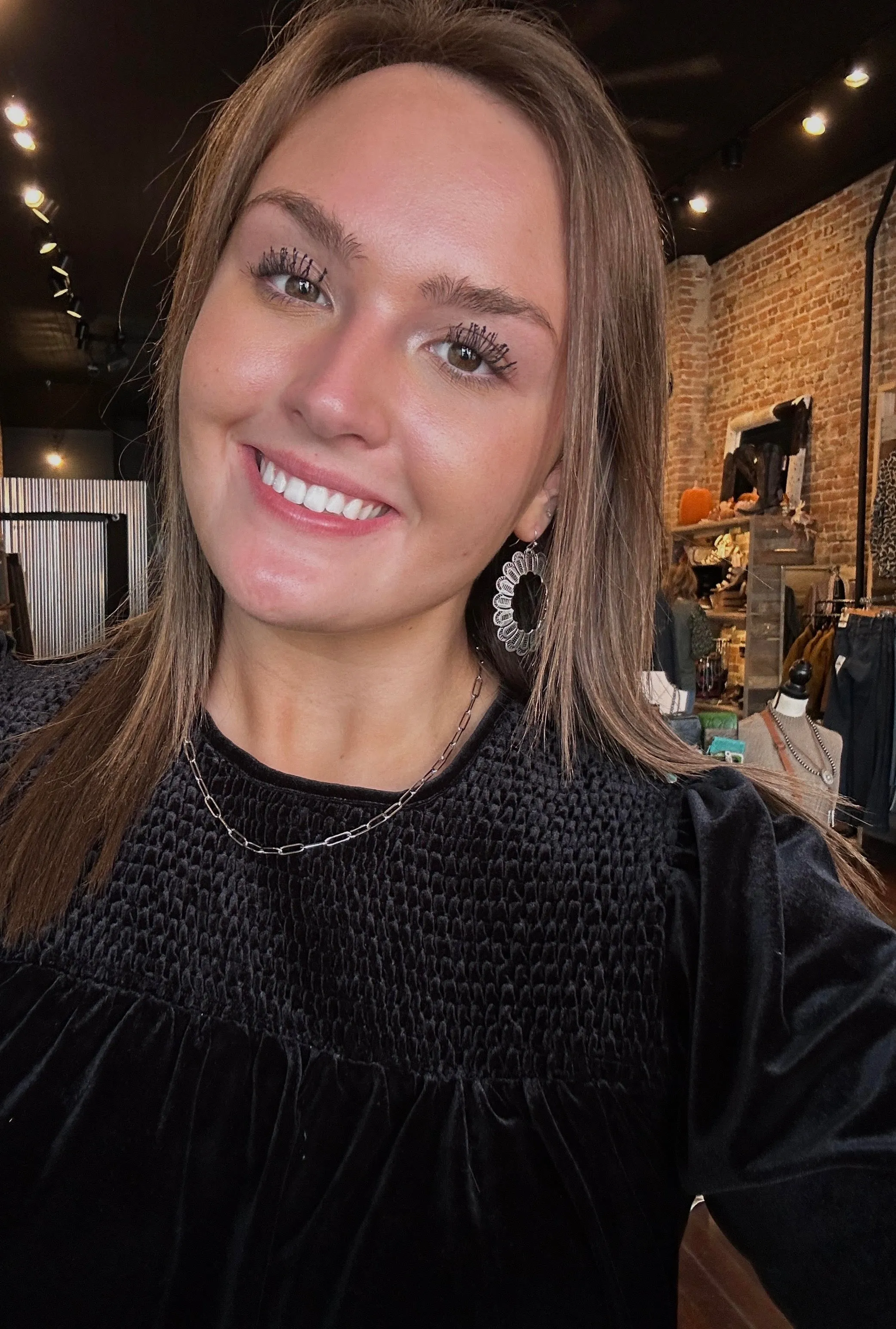 Believer Silver Concho Earrings