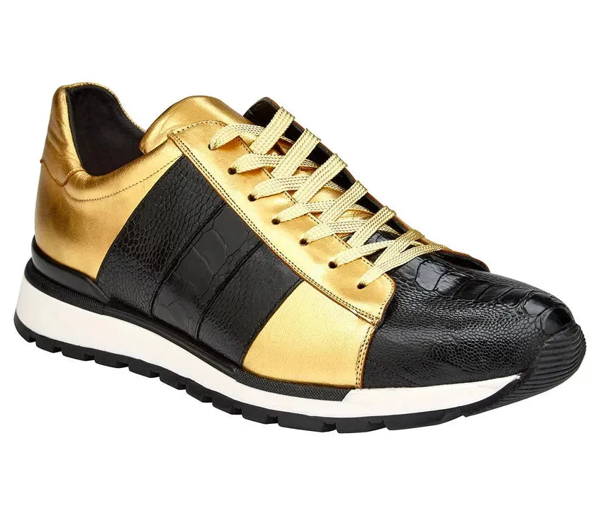 Blake Ostrich and Calf Sneaker by Belvedere