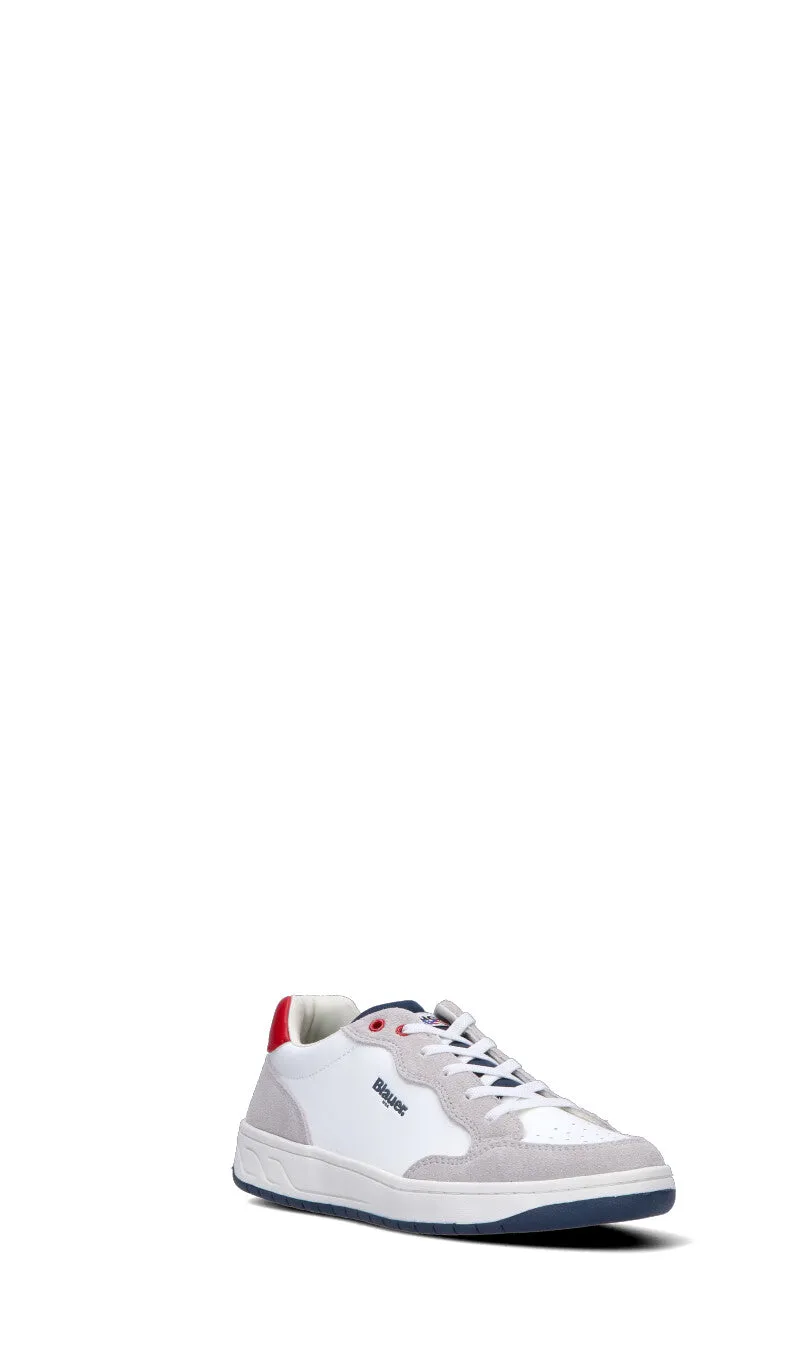 BLAUER Sneaker ragazzo/a bianca in pelle