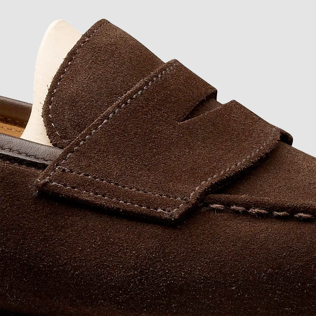 Boston, Dark Brown Suede, Leather Sole
