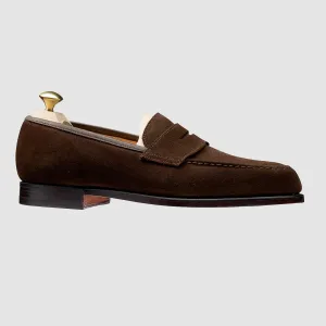 Boston, Dark Brown Suede, Leather Sole