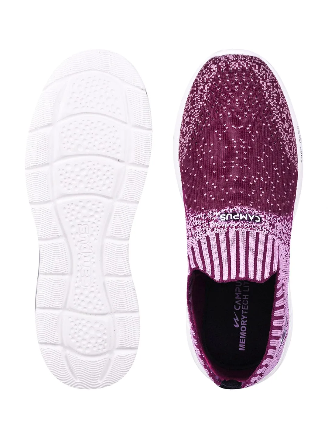CAMP-SPINDA Purple Women's Slip-ons