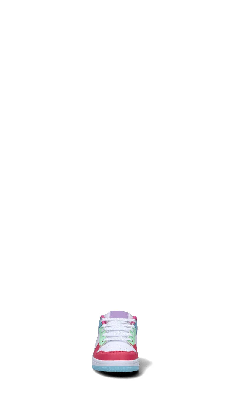 CANTASTORIE Sneaker bimba bianca/fuxia/acquamarina/viola/azzurra