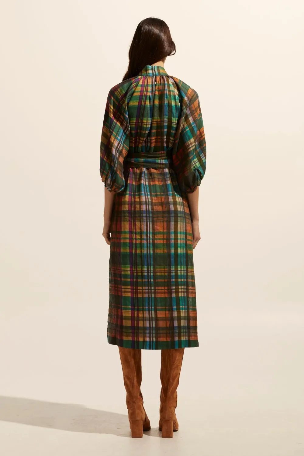Capture Dress in Kaleidoscope Check