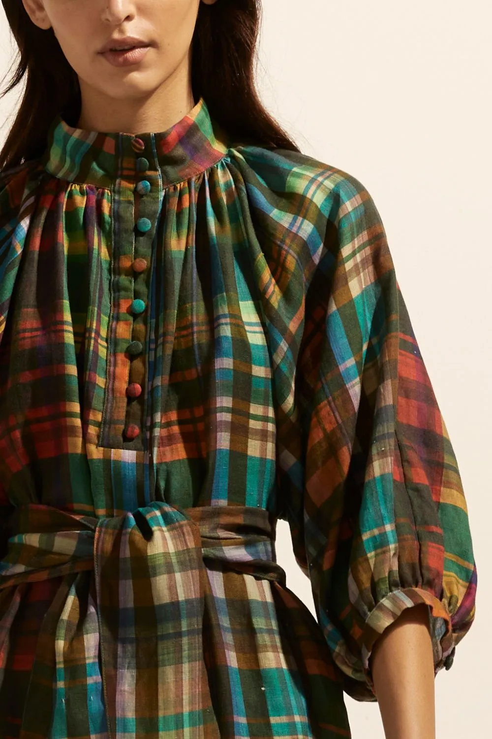Capture Dress in Kaleidoscope Check