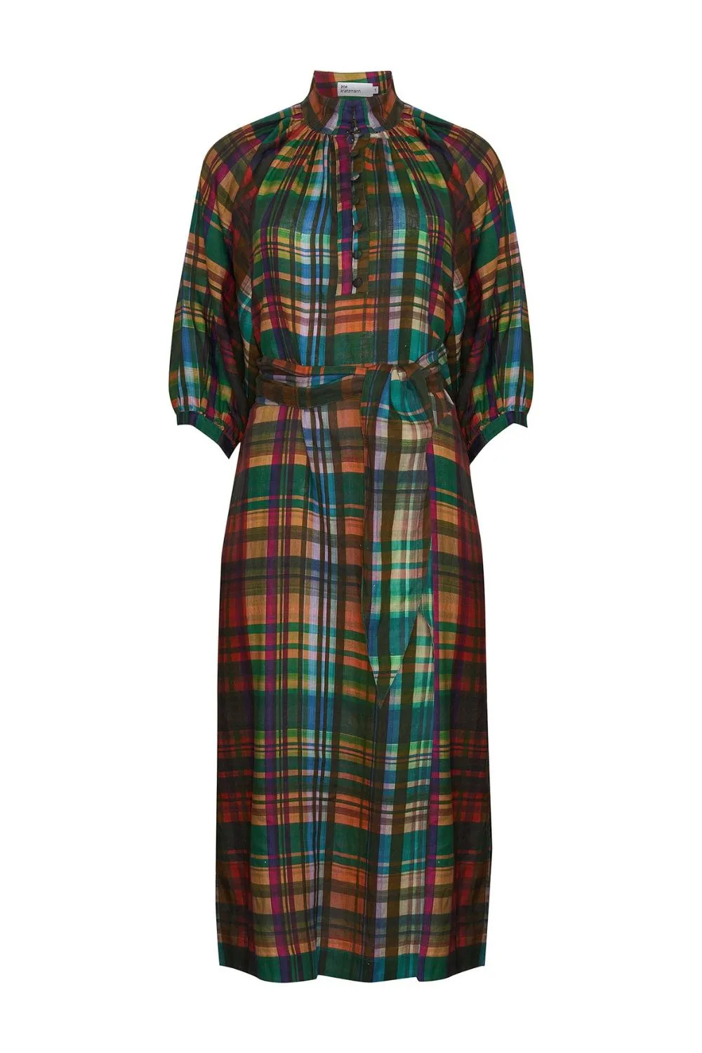 Capture Dress in Kaleidoscope Check