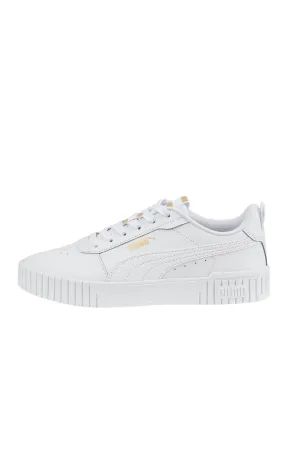 Carina 2.0 Tape Leather Sneaker Puma White Team Gold