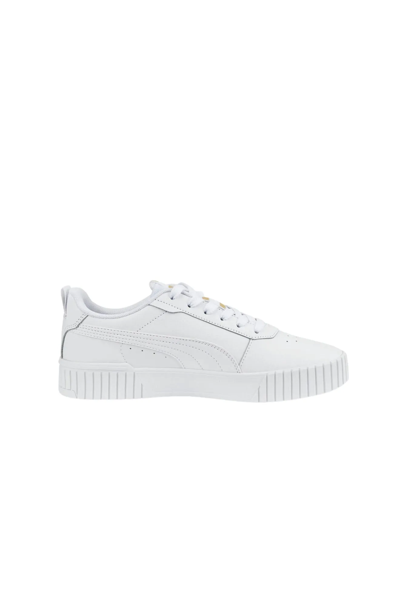 Carina 2.0 Tape Leather Sneaker Puma White Team Gold