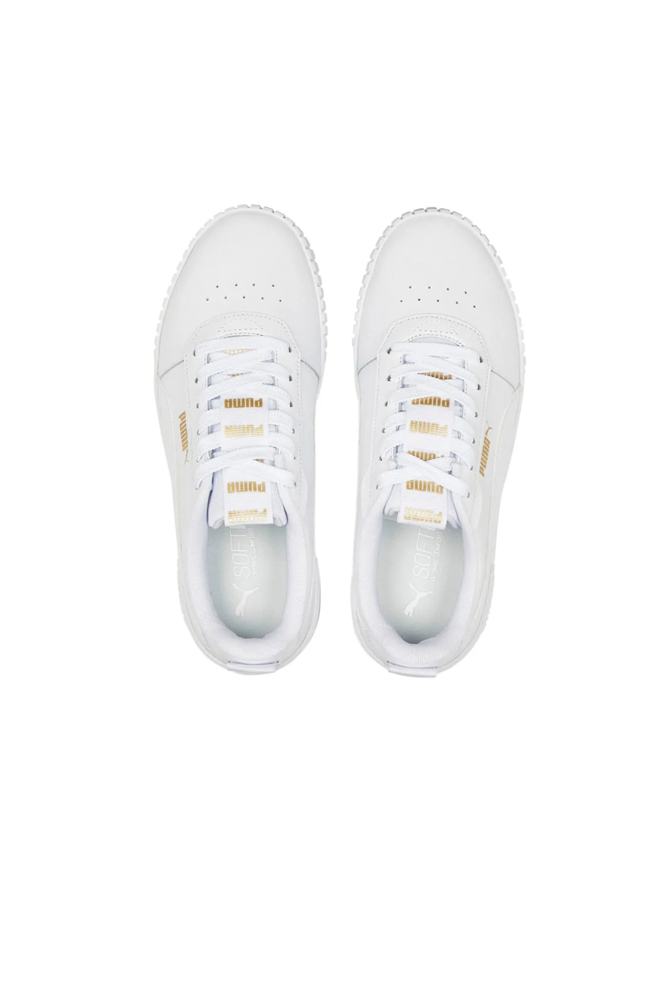 Carina 2.0 Tape Leather Sneaker Puma White Team Gold