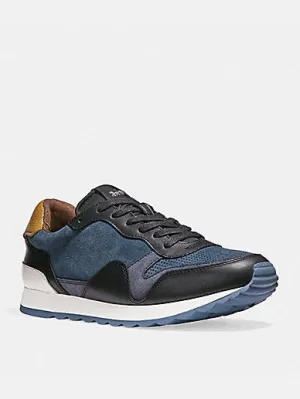 Coach Men's C142 Runner Colorblock Sneaker Denim Multi FG1944