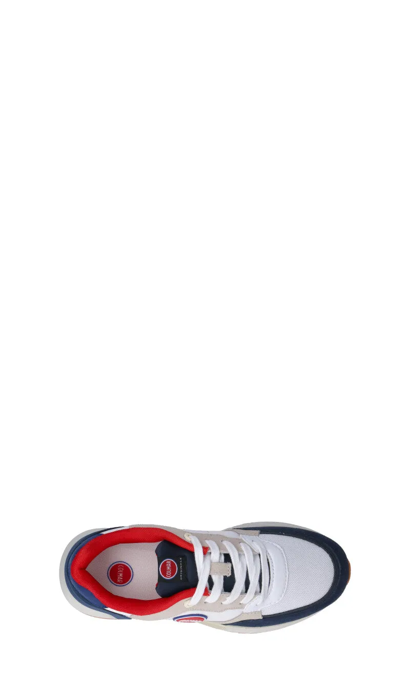 COLMAR Sneaker donna bianca/blu/rossa in suede