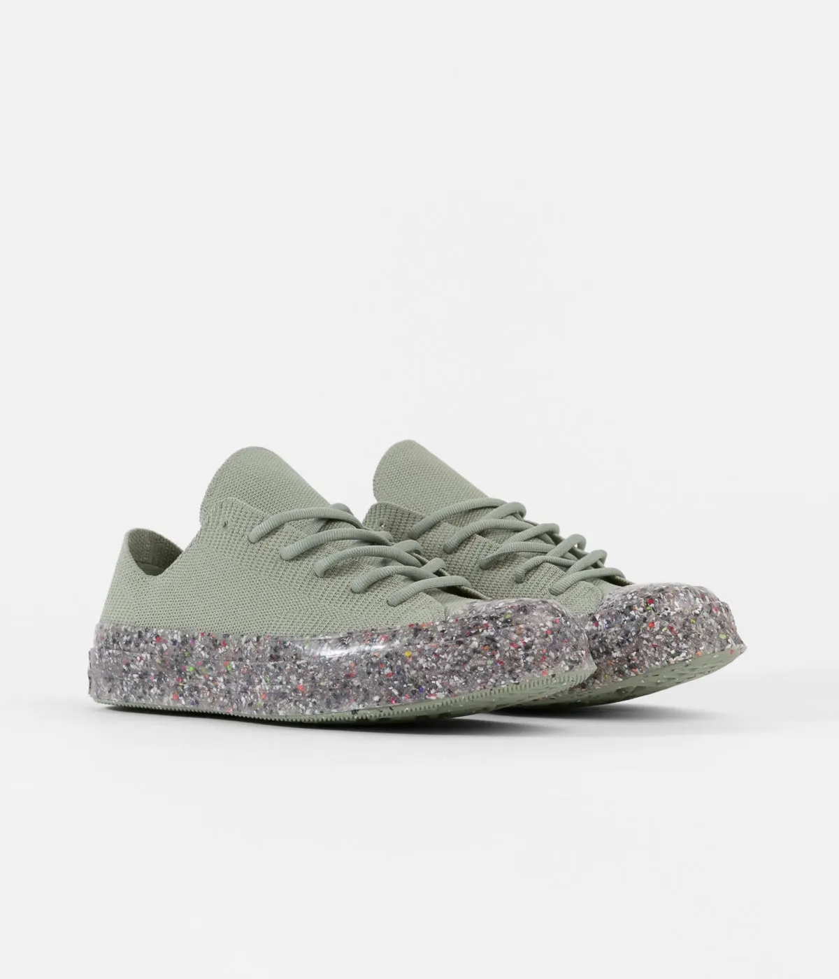 Converse Renew Chuck 70 Recycled Knit Shoes - Light Field Surplus / String / Barely Volt