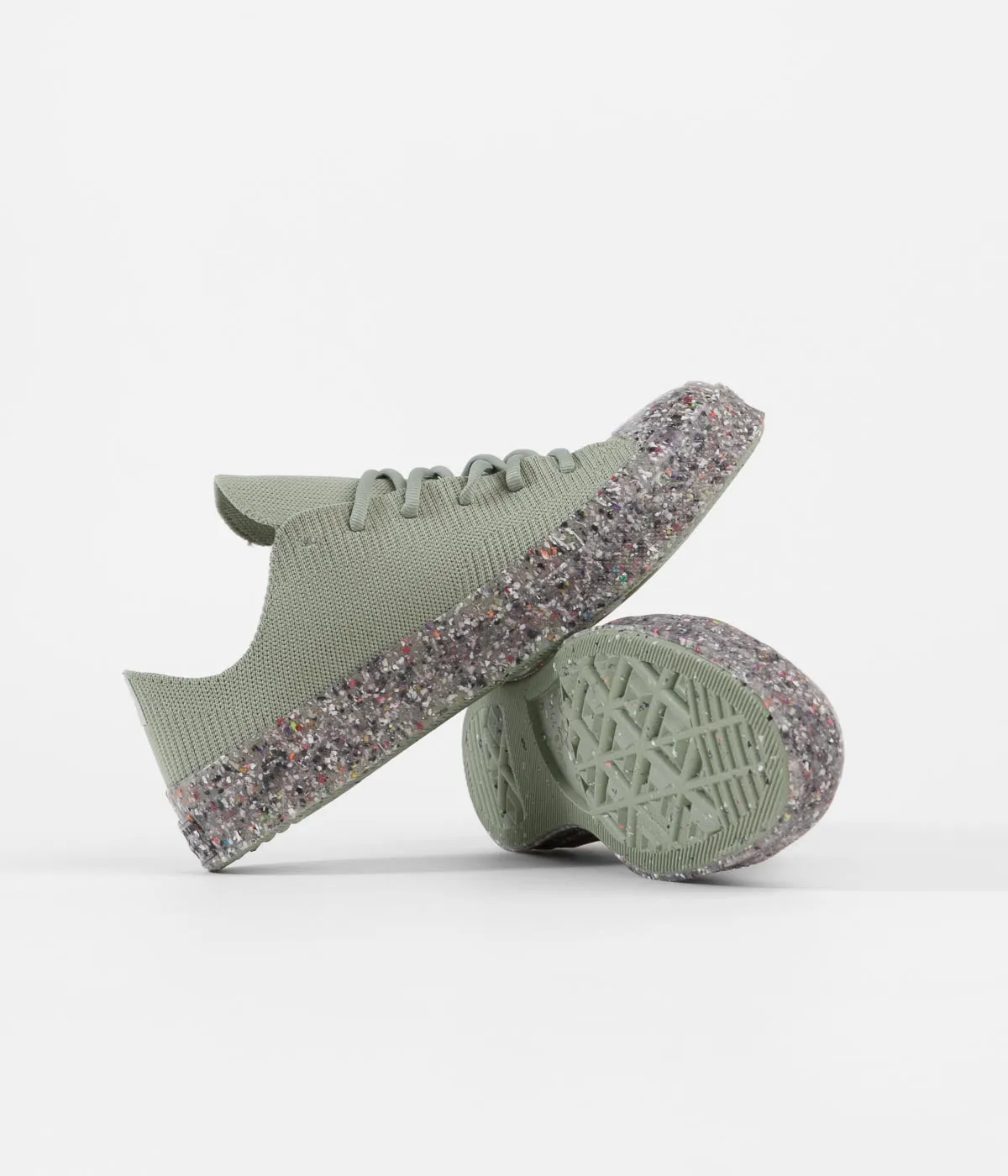 Converse Renew Chuck 70 Recycled Knit Shoes - Light Field Surplus / String / Barely Volt