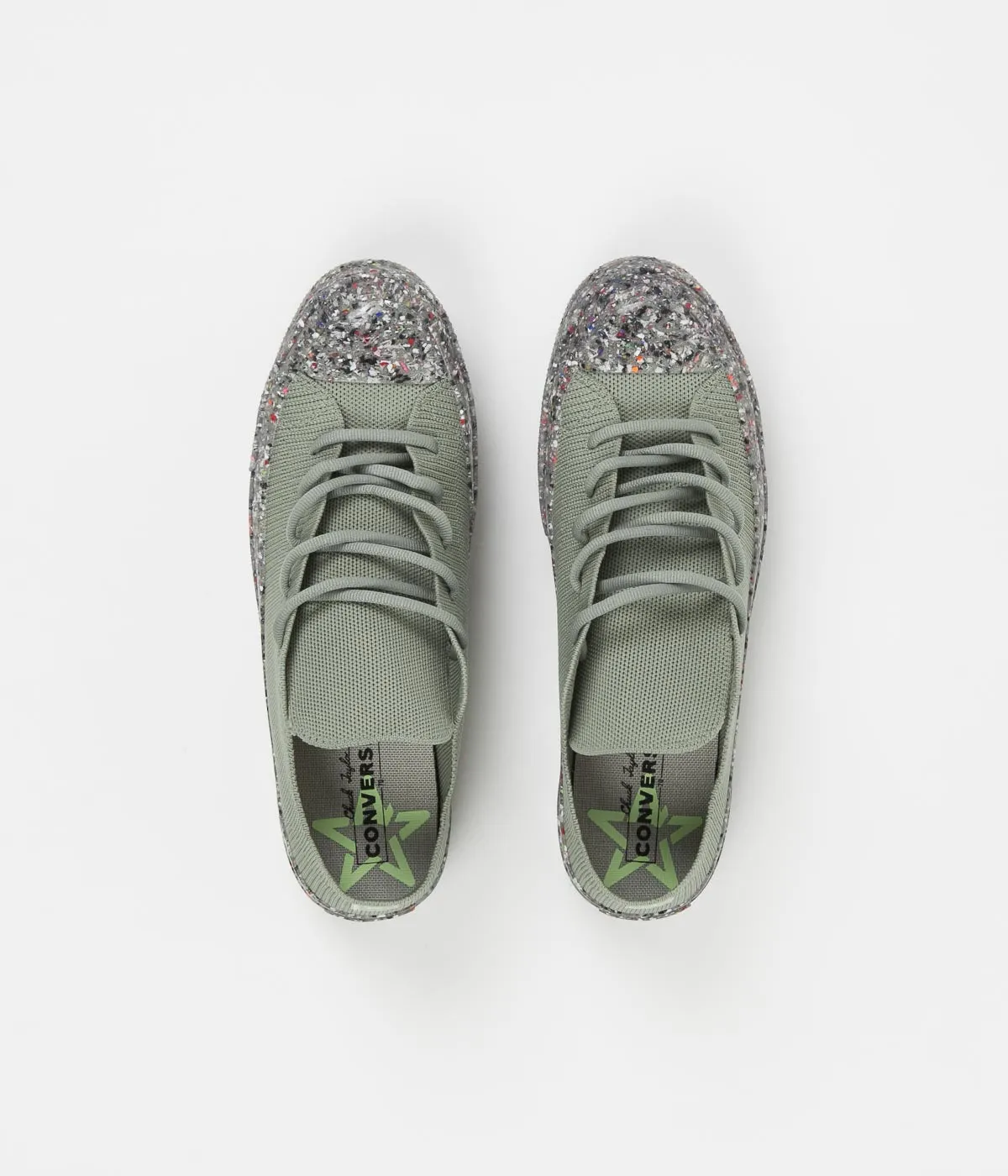 Converse Renew Chuck 70 Recycled Knit Shoes - Light Field Surplus / String / Barely Volt