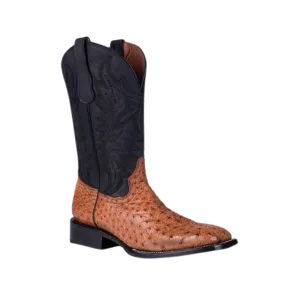 Corral Men's Ostrich Square Toe Tan Western Boots