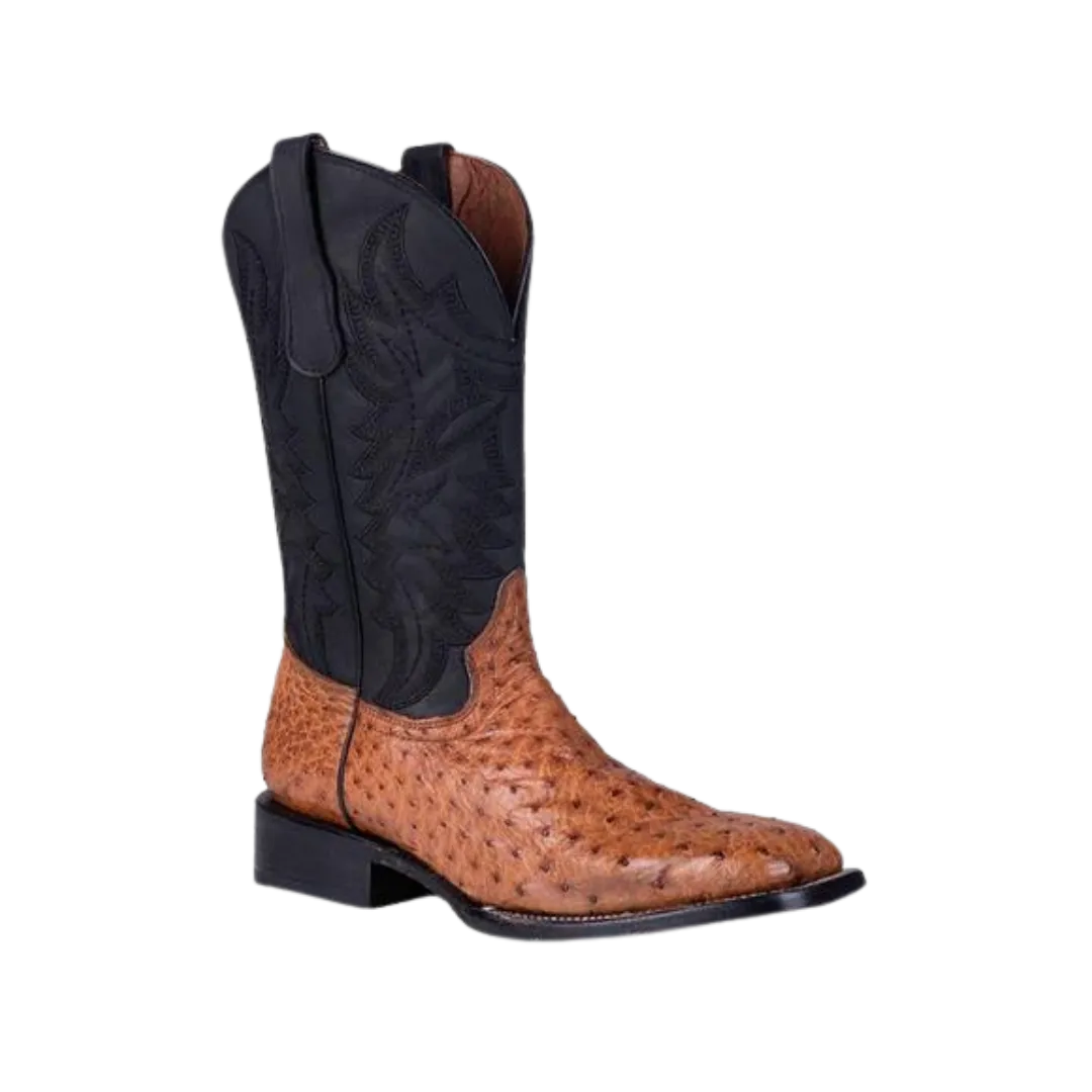 Corral Men's Ostrich Square Toe Tan Western Boots