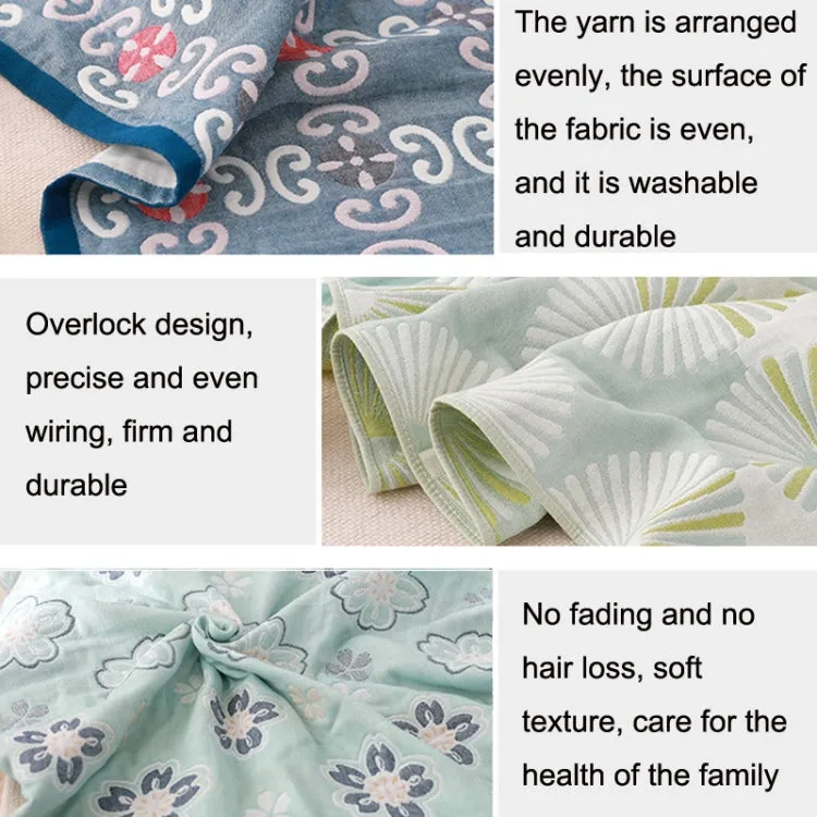 Cotton Bath Towel Soft Comfortable Beach Towel(Round Blue)