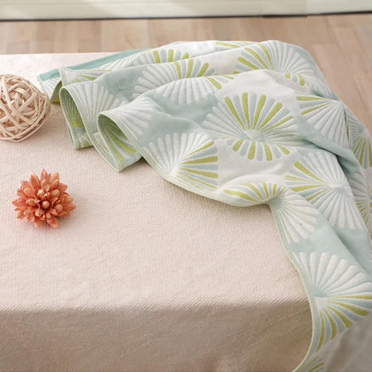 Cotton Bath Towel Soft Comfortable Beach Towel(Round Blue)