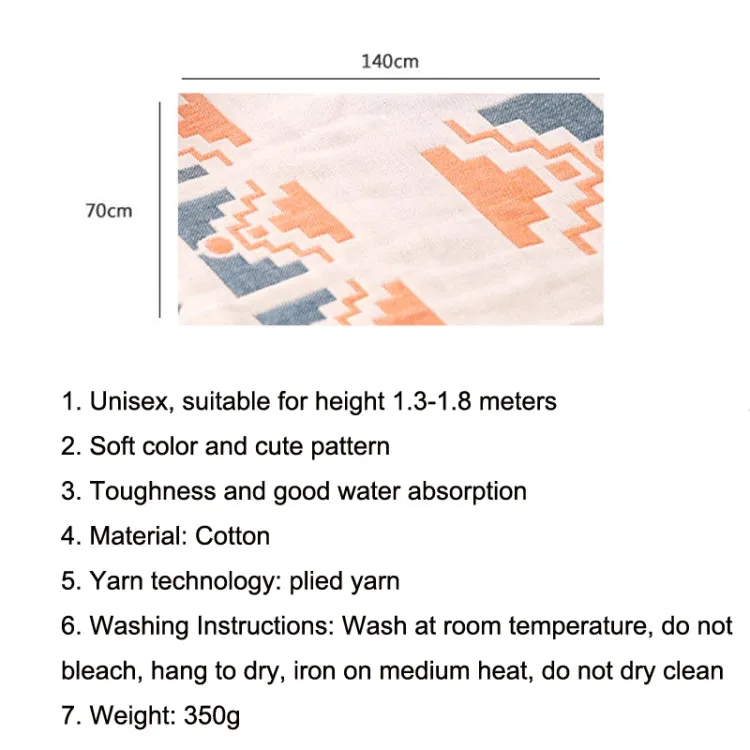 Cotton Bath Towel Soft Comfortable Beach Towel(Round Blue)