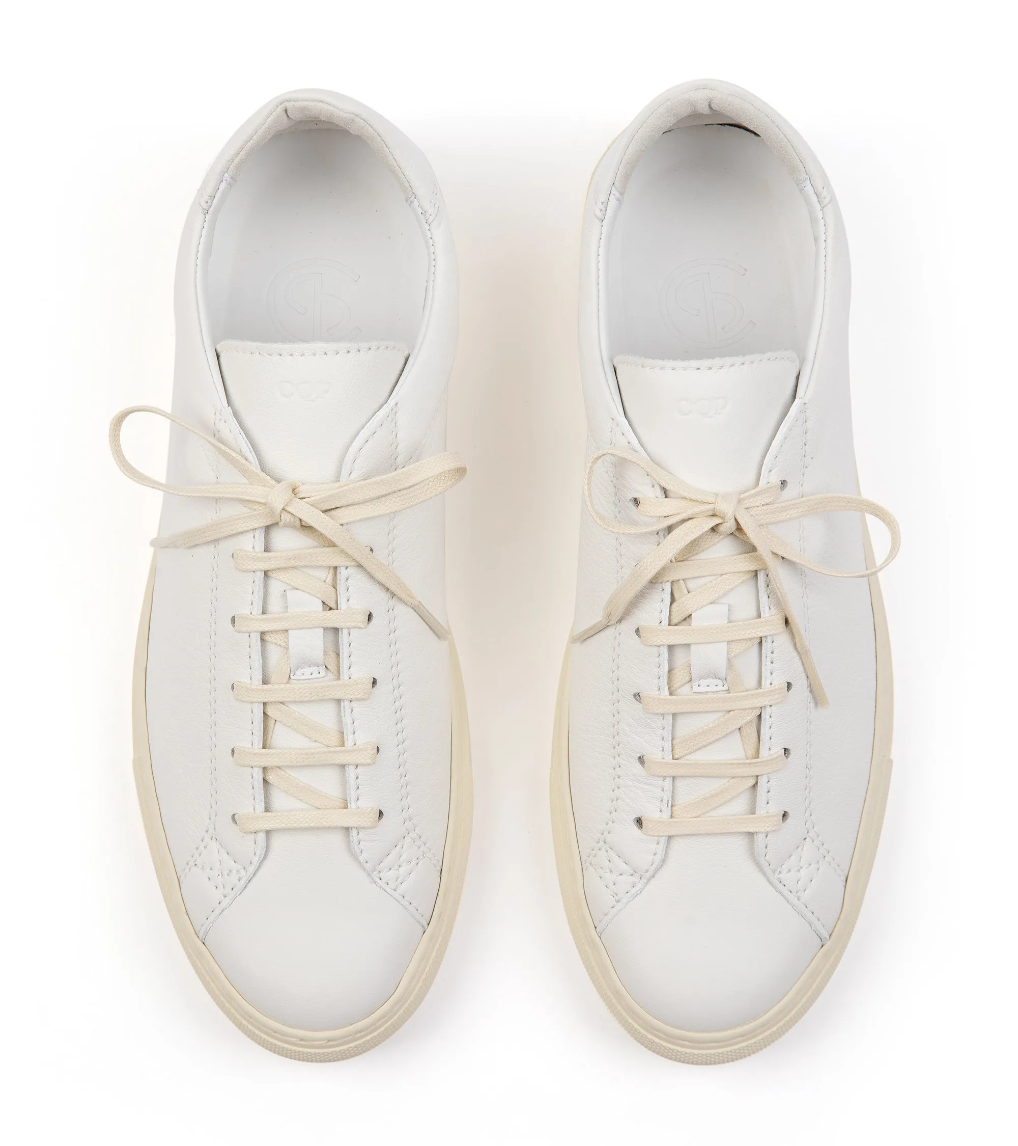 CQP Racquet Sr Leather Sneaker: Classic White