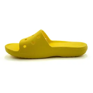 Crocs Classic Sliders Rubber Yellow Colour For Women