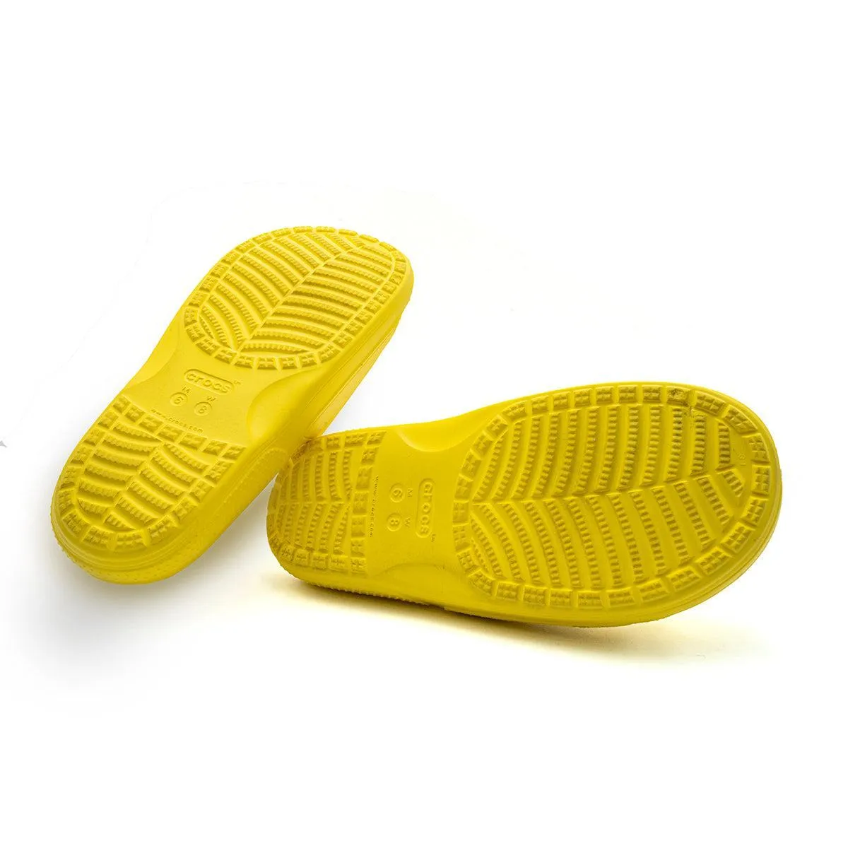 Crocs Classic Sliders Rubber Yellow Colour For Women