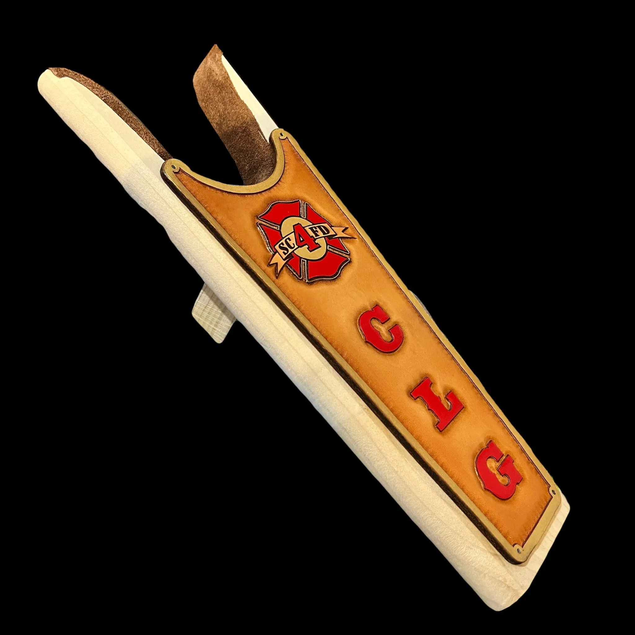 Custom Boot Jack (Hand-Tooled & Color)