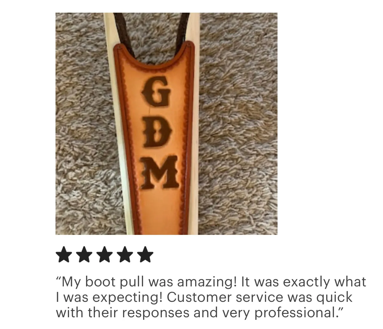 Custom Boot Jack (Hand-Tooled & Color)