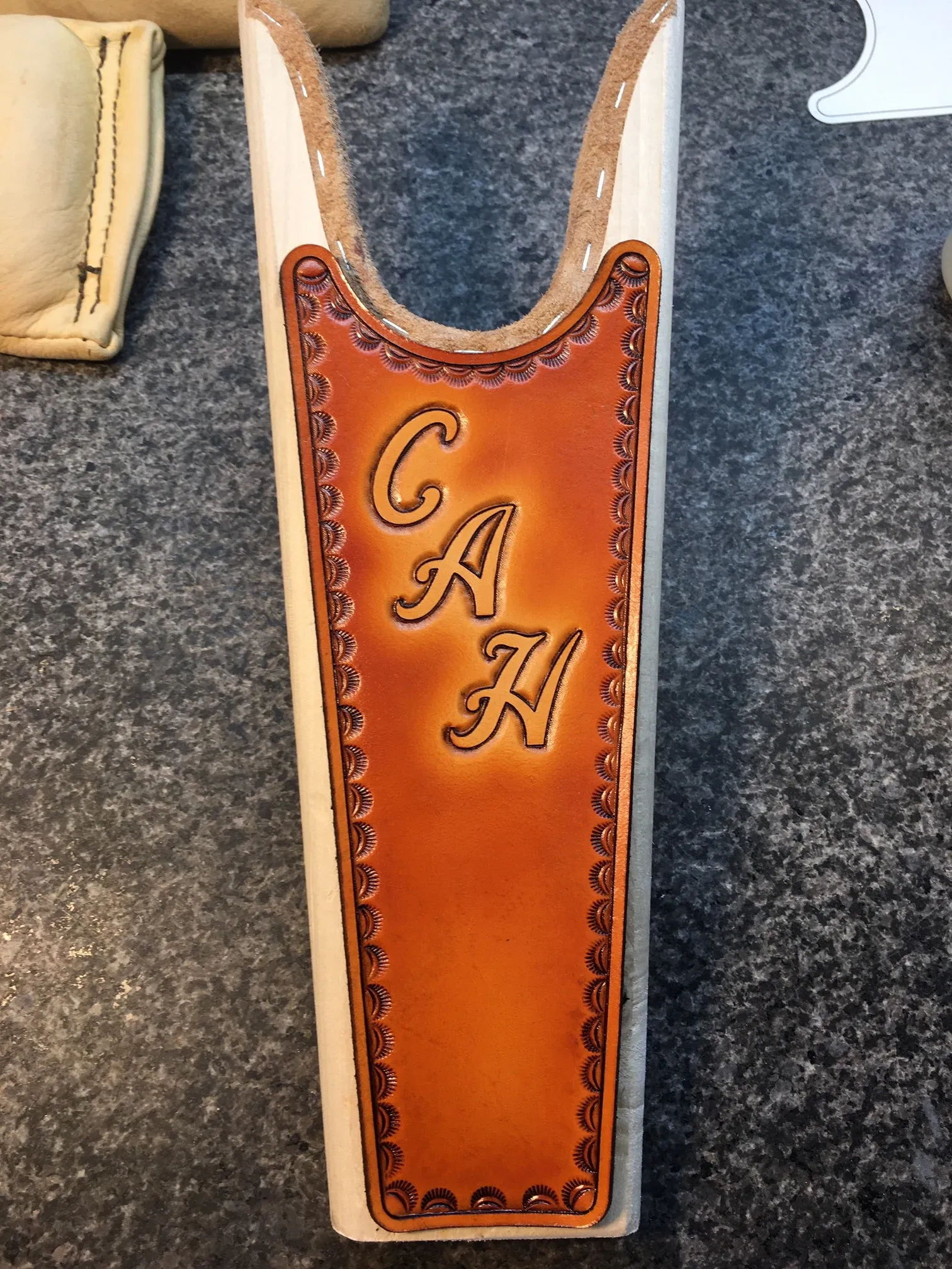 Custom Boot Jack (Hand-Tooled & Color)