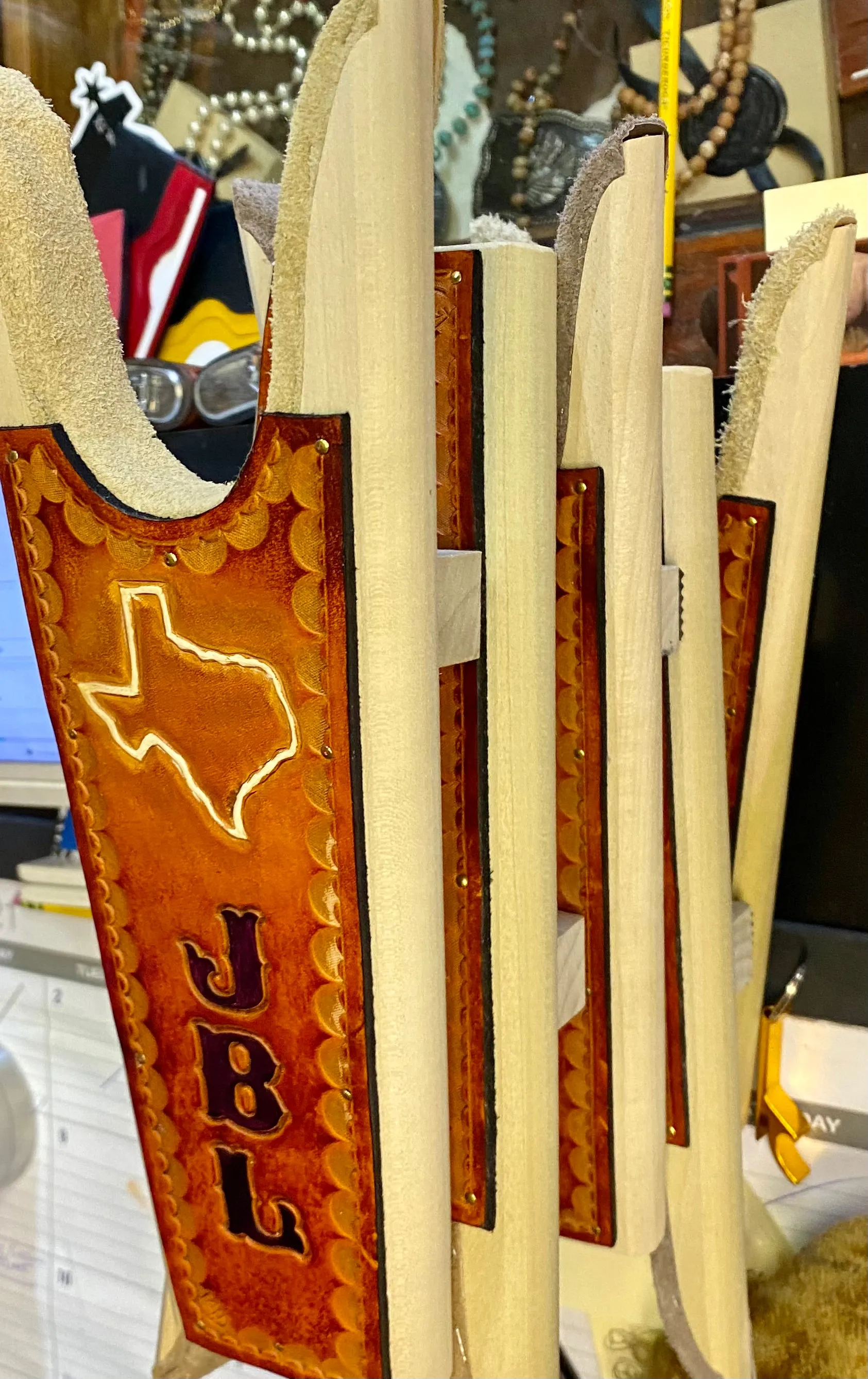 Custom Boot Jack (Hand-Tooled & Color)
