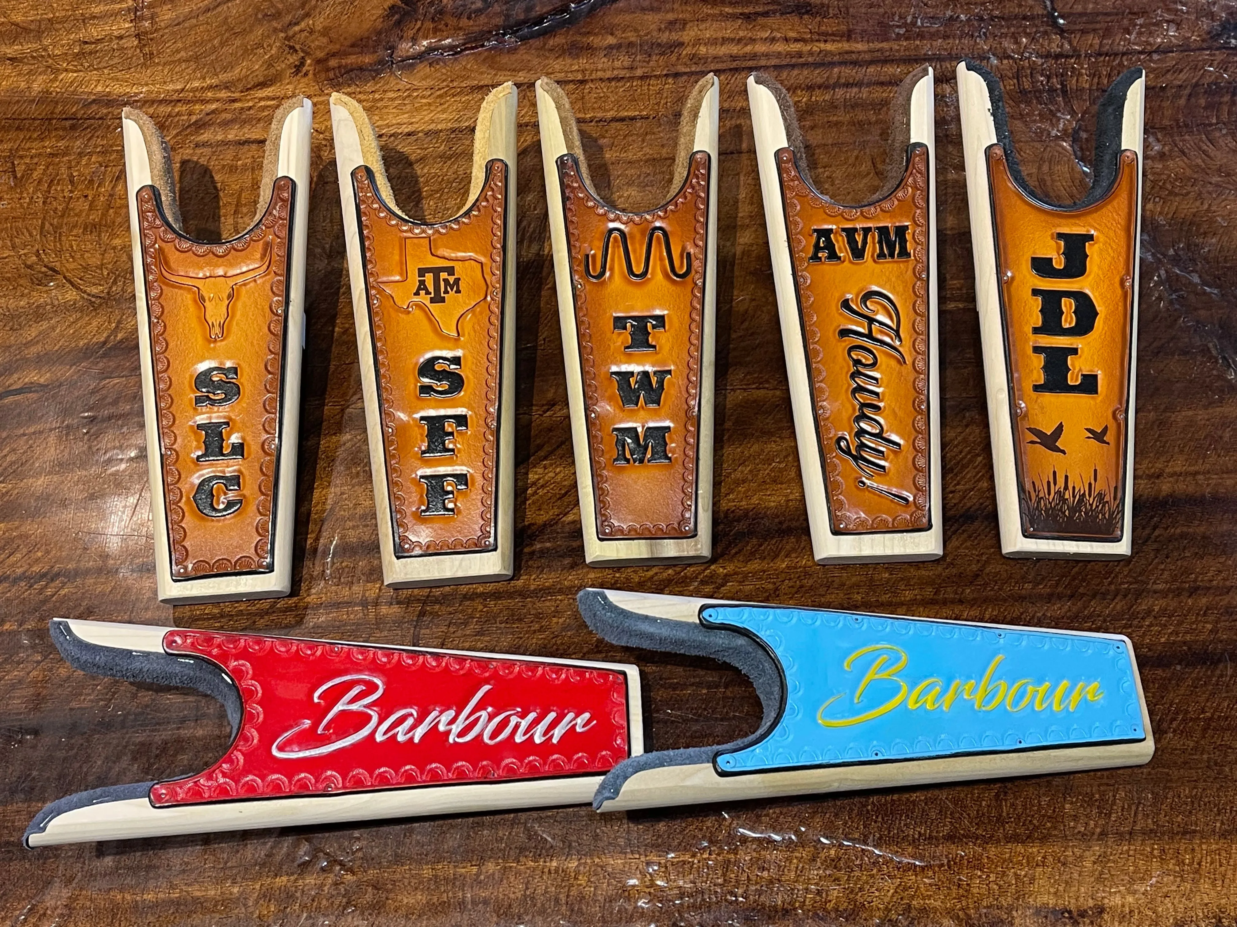 Custom Boot Jack (Hand-Tooled & Color)
