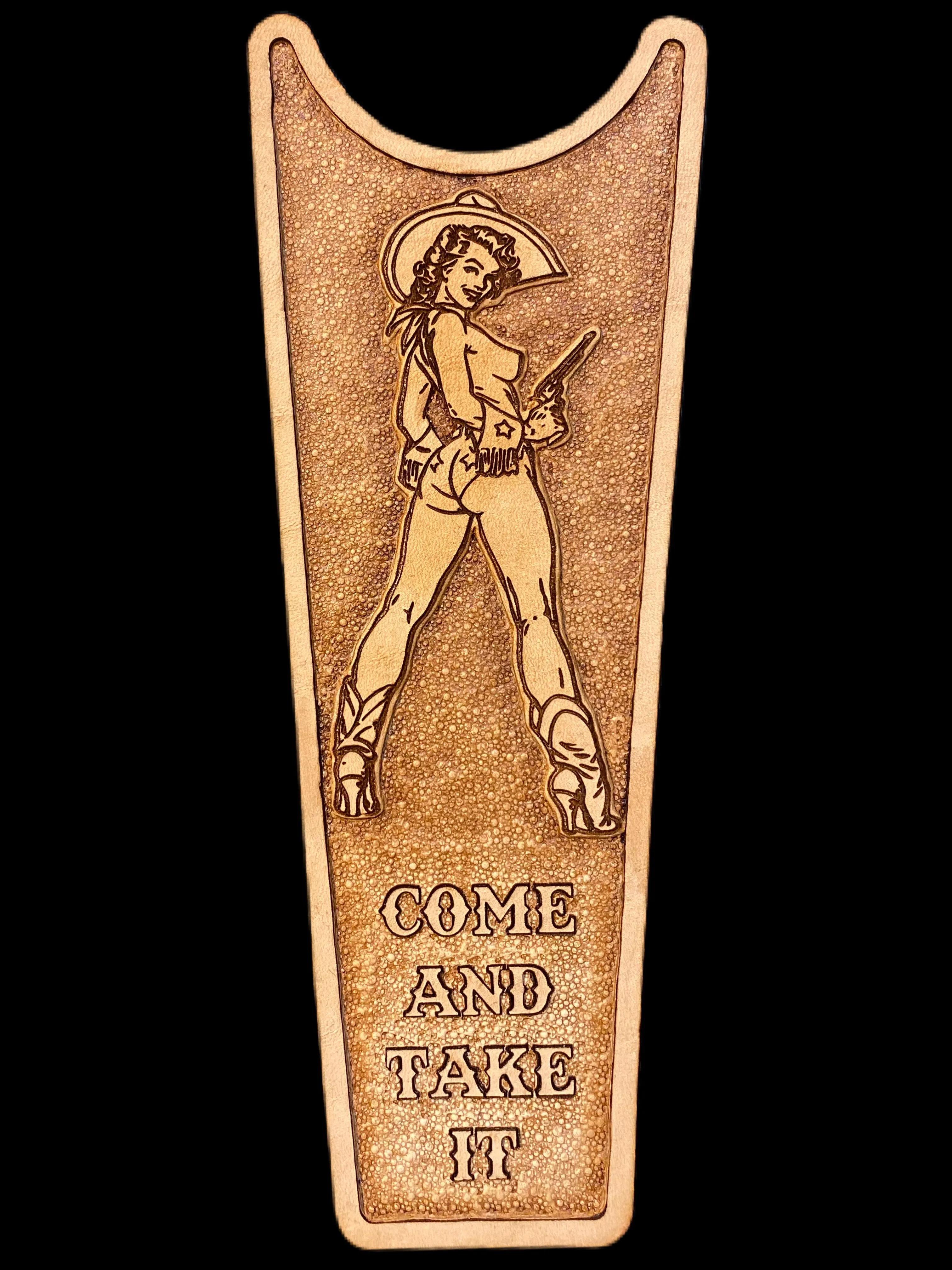 Custom Boot Jack (Hand-Tooled & Color)