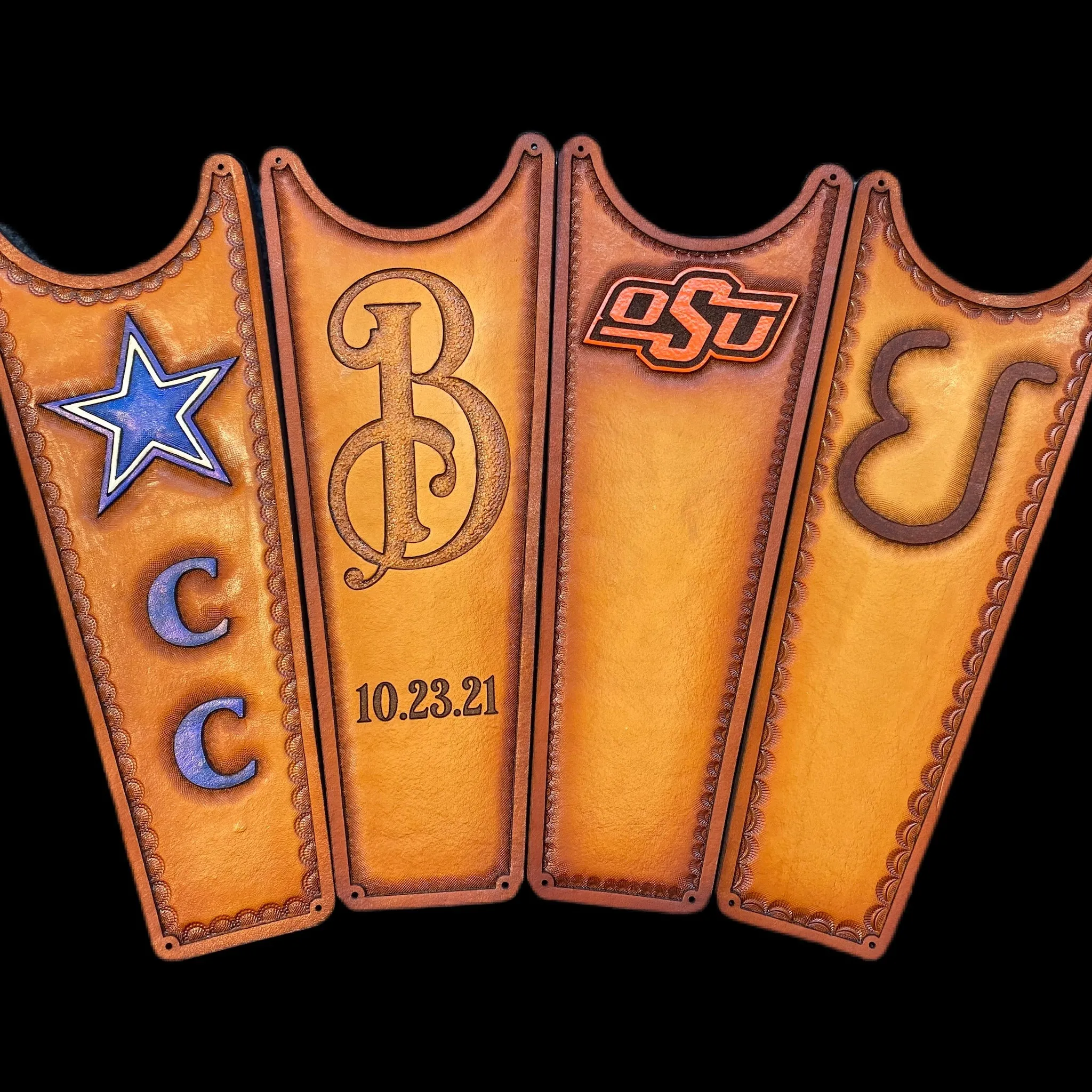 Custom Boot Jack (Hand-Tooled & Color)